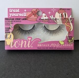 Ioni 3D Faux Mink Lashes Wispy Natural Feather Crisscross Doll Set